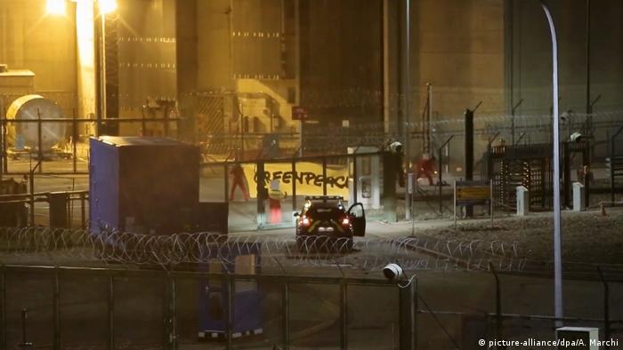 Proteste von Greenpeace am Atomkraftwerk Cattenom im Oktober 2017.